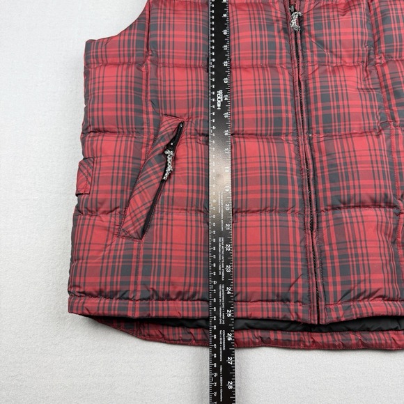 Eddie Bauer WeatherEdge Plaid Puffer Vest Mens Large Goose Down - Picture 4 of 12